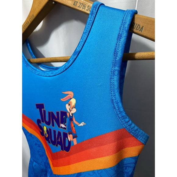 Tune Squad Space Jams Blue Kids Girls Skater Dress Size M 7/8 Target Cheer - Picture 11 of 11